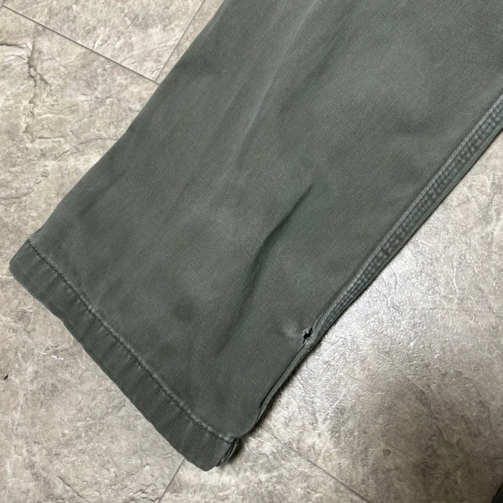 Carhartt Carpenter Work Pants Mens 32x34 Moss Green Canvas Utility - Picture 7 of 11